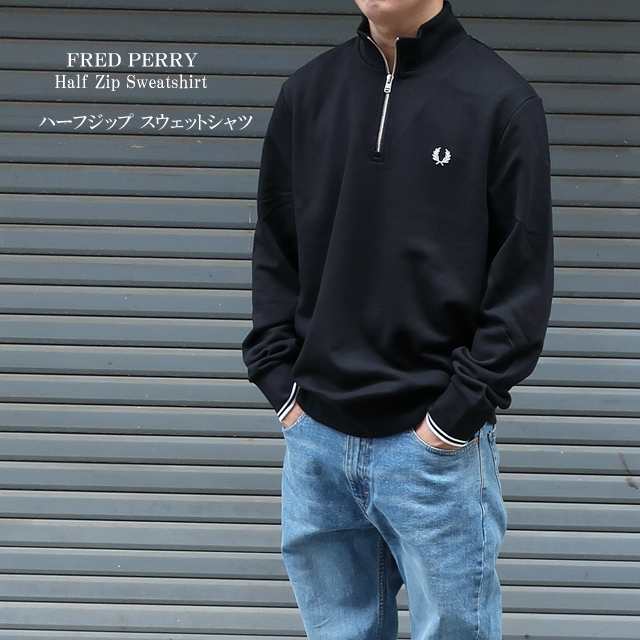 新品 FRED PERRY フレッドペリー メンズ スウェット ネイビーＬサイズ